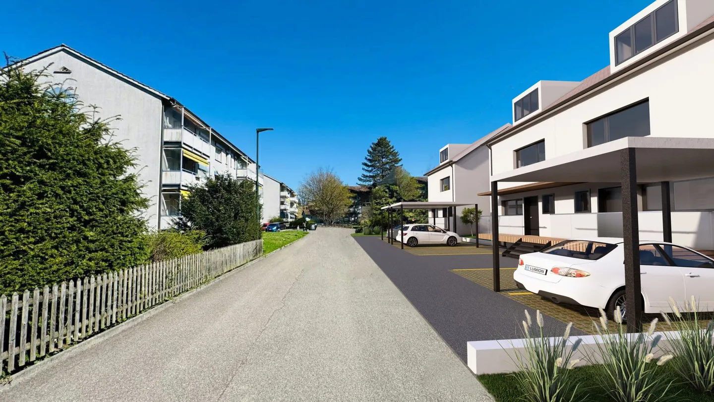 Large new single-family home, (House A), 6.5 rooms with garden, studio, 3 bathrooms, carport & parking space - Photo 3 of 12