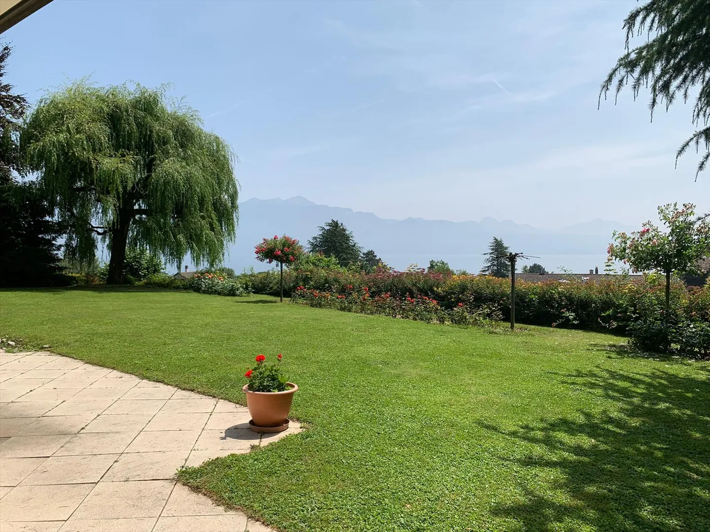 Magnifica villa vaudese, costruita individualmente nel 1978, ristrutturata, con una superficie di 251 m2, dove tutte le stanze godono di un'eccellente illuminazione naturale, con piscina interna/esterna, grande terrazza e giardino alberato. - Foto 4 di 13