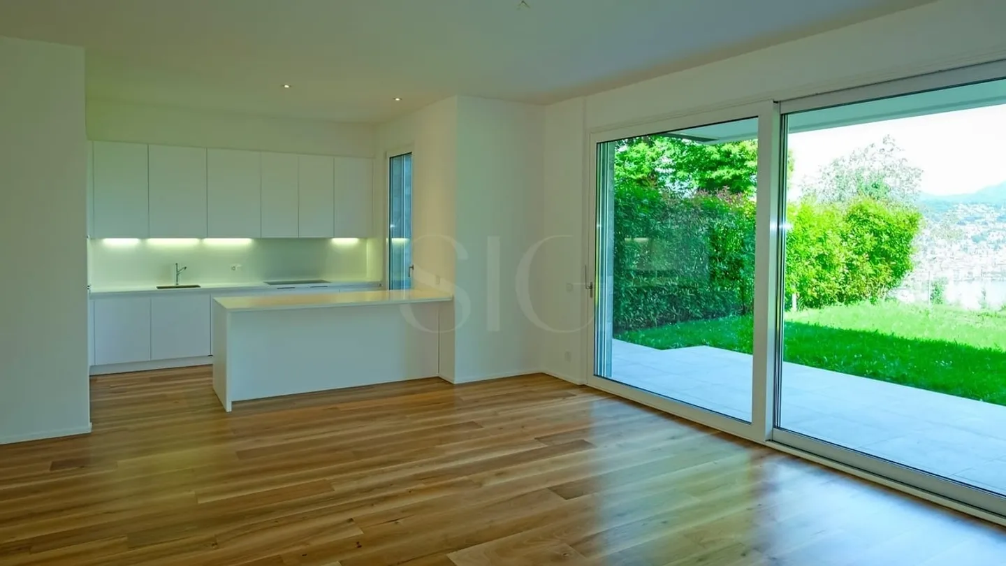 Paradiso - Appartamento 5.5 locali di pregio con giardino e vista lago - Foto 4 di 13