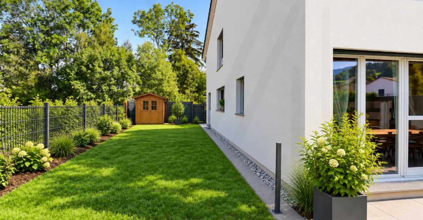 Une maison familiale contemporaine de 5.5 pièces aux portes de Fribourg - Photo 1 of 12