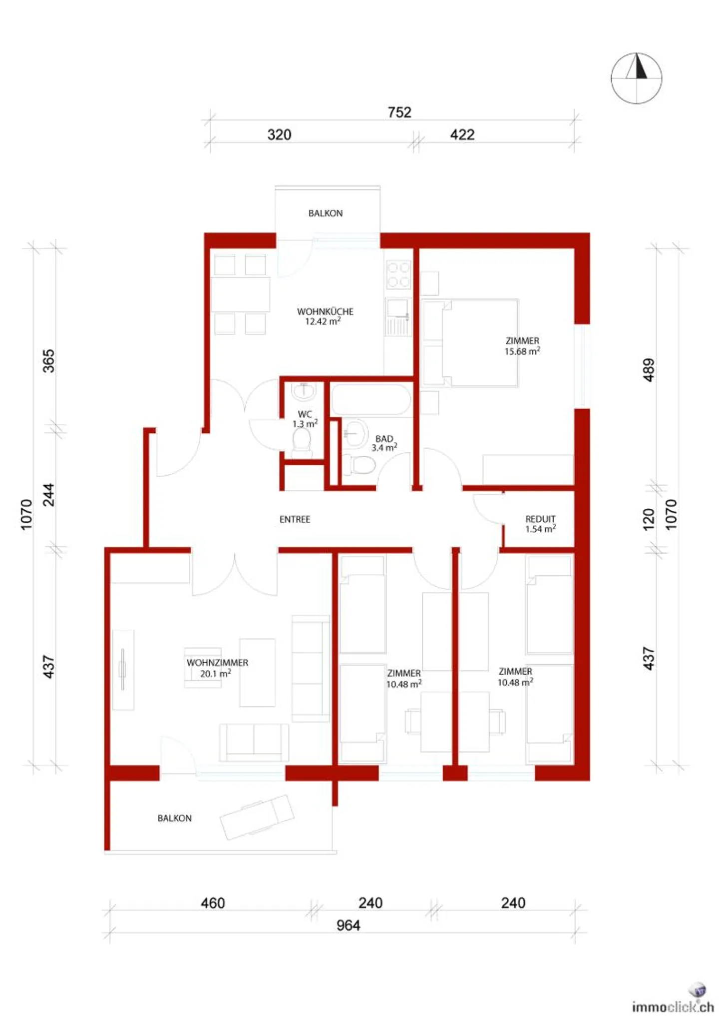 Appartamento 4.5 stanze - Foto 8 di 8