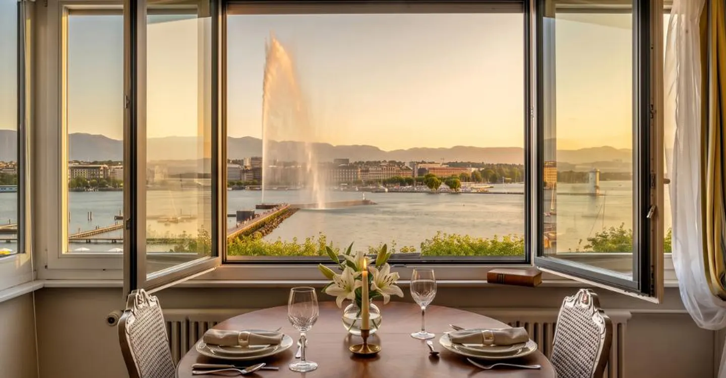 Opportunité exclusive face au Jet d'Eau – Vue imprenable sur le lac - Photo 1 sur 7
