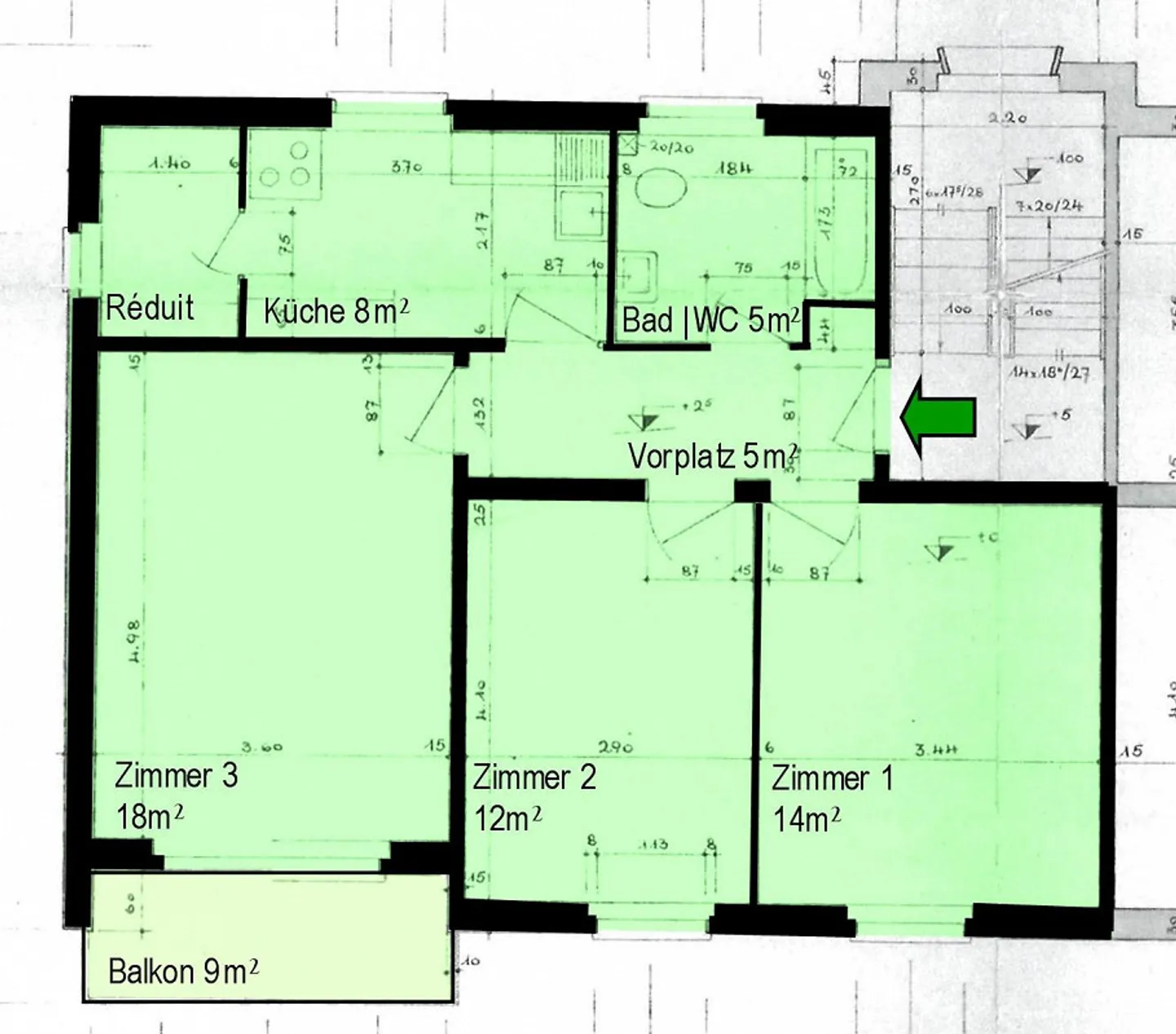 3-Zimmerwohnung mit Balkon in Rheinfelden - Foto 8 von 9