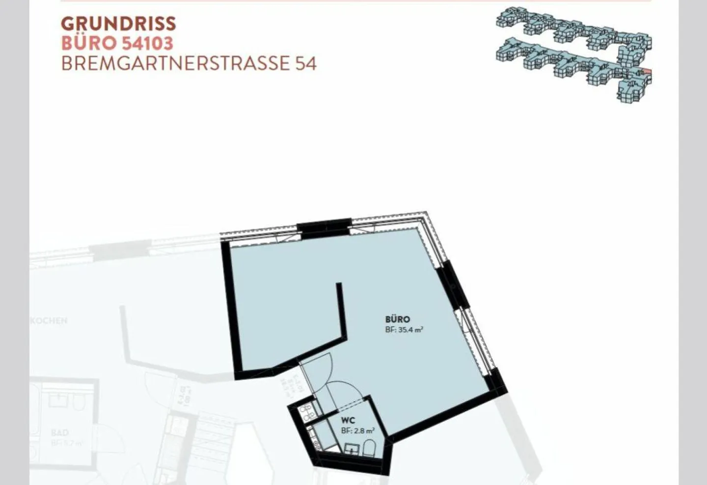 Office in the new building project "Chrüzacher" in Dietikon - Photo 2 of 3