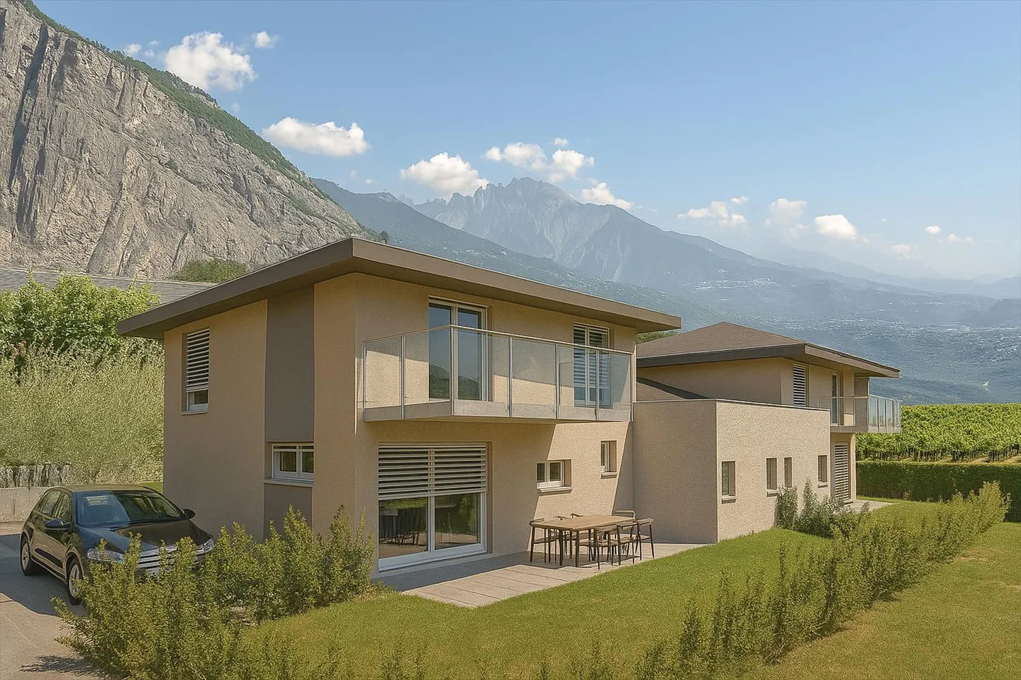 Ville a schiera 4.5 stanze ai margini della zona edificabile – St-Pierre-de-Clages - Foto 1 di 8