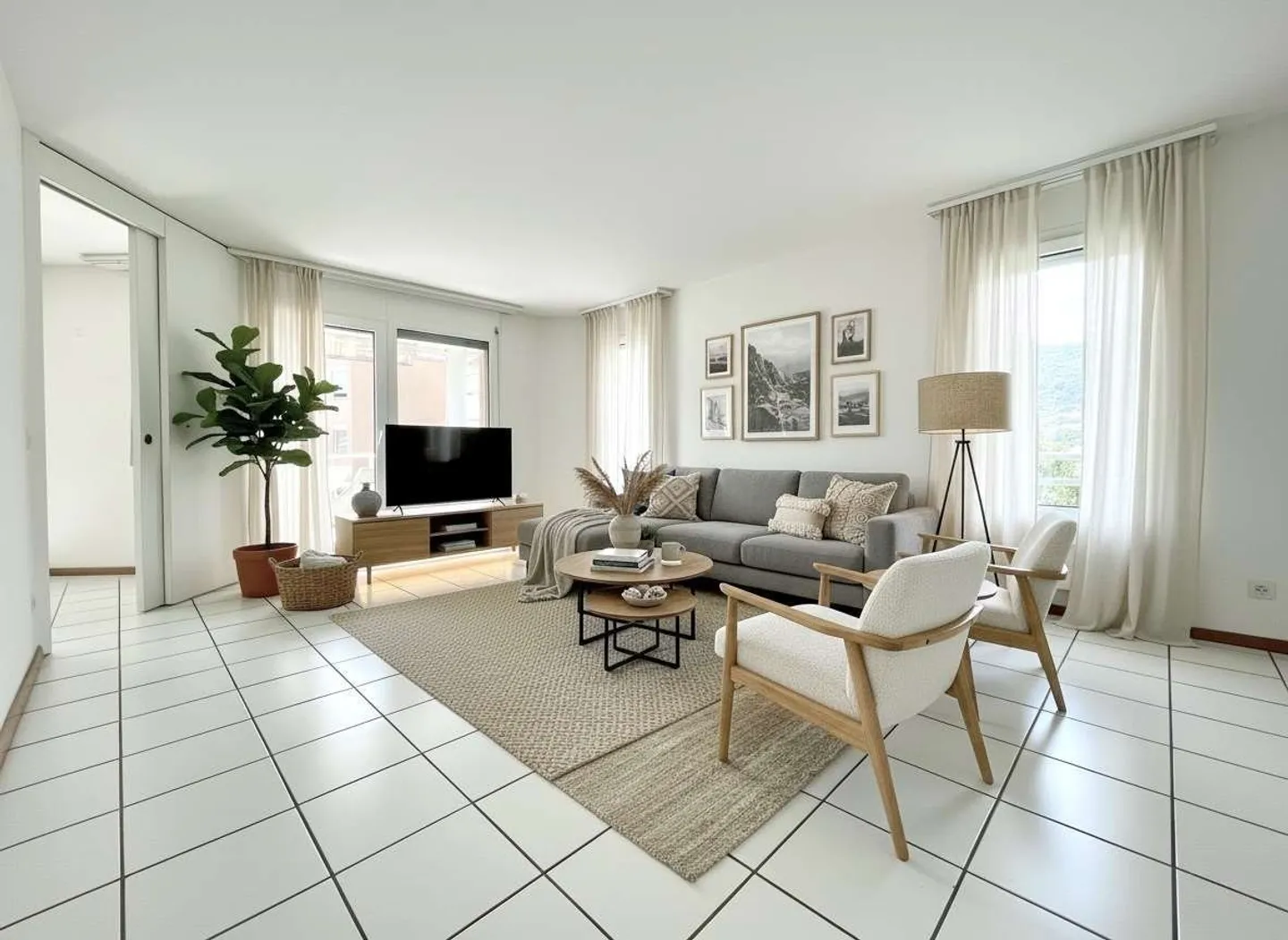 Schönes 3.5-Zimmer-Apartment in Breganzona - Foto 1 von 7