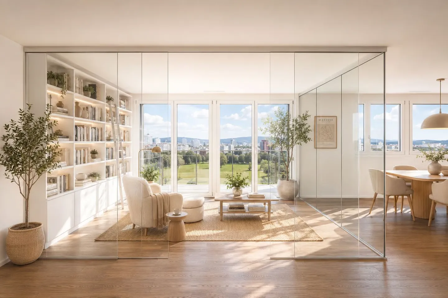 Stilvolle Wohnung mit atemberaubender Aussicht - Foto 1 von 7