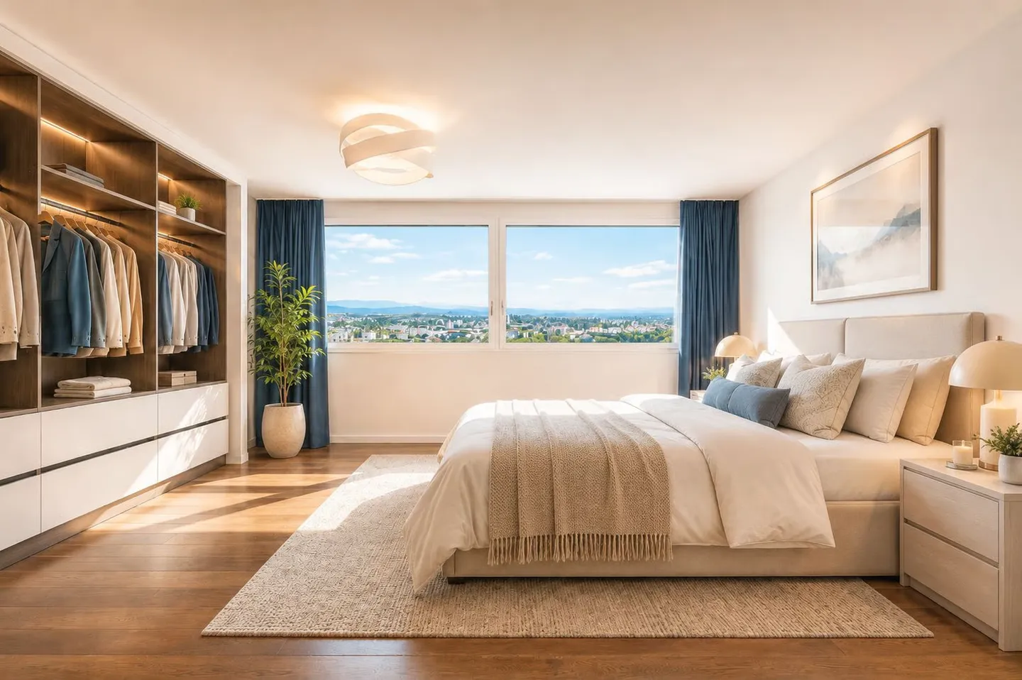 Stilvolle Wohnung mit atemberaubender Aussicht - Foto 4 von 7