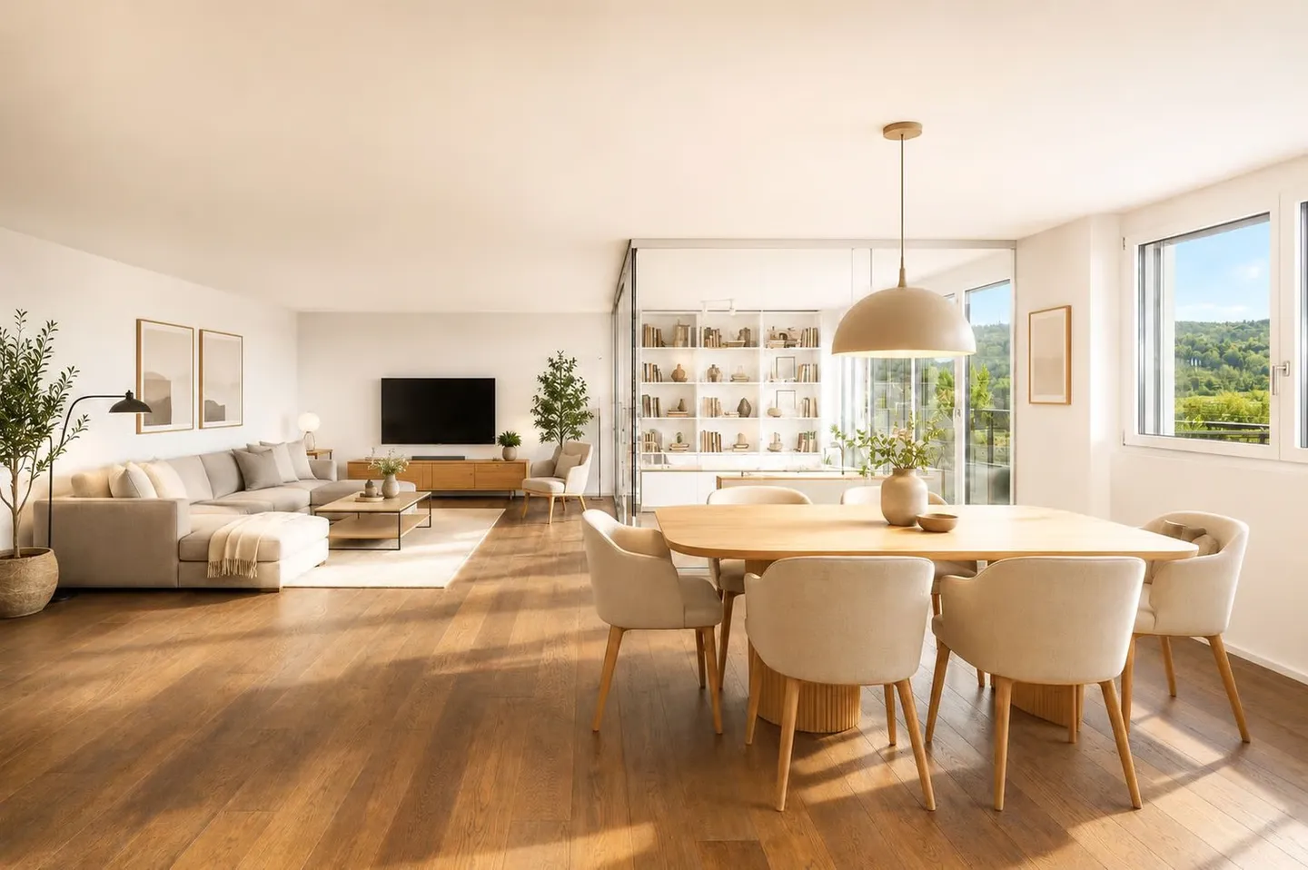 Stilvolle Wohnung mit atemberaubender Aussicht - Foto 2 von 7