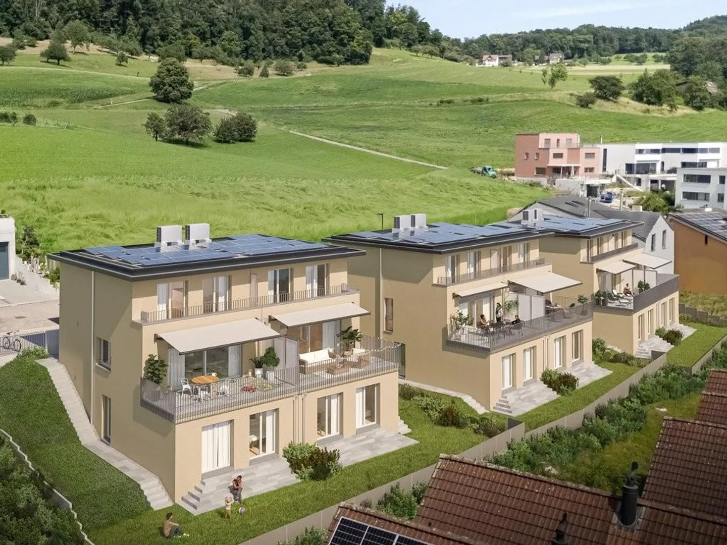 ERSTVERMIETUNG 6.5-Zi.-Reiheneinfamilienhaus mit PV-Anlage - Foto 2 von 10