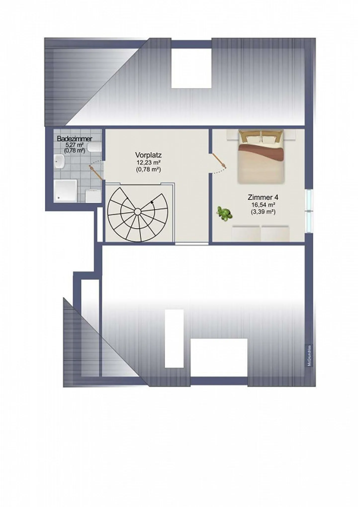 RÉSERVÉ Vivre avec style et vue, penthouse de 4,5 pièces... - Photo 12 sur 13