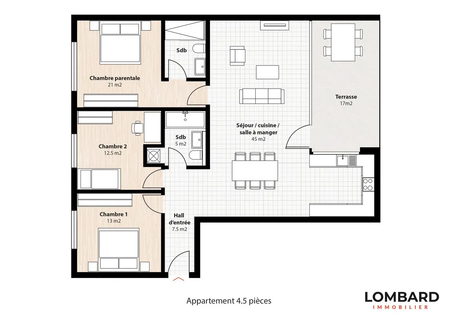 Spacieux appartement moderne de 4,5 pièces - Foto 9 di 9