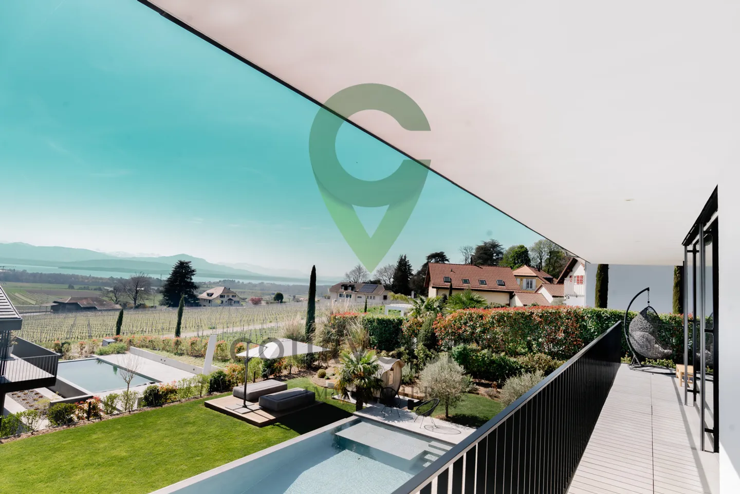 Komfort und Raffinesse im Herzen eines exklusiven Rahmens mit Blick auf den See - Foto 12 von 12