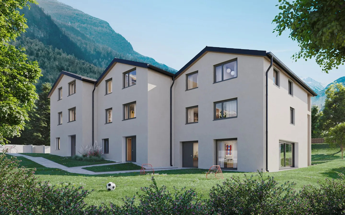 Modernes Reihenhaus mit Bergblick - Foto 2 von 4