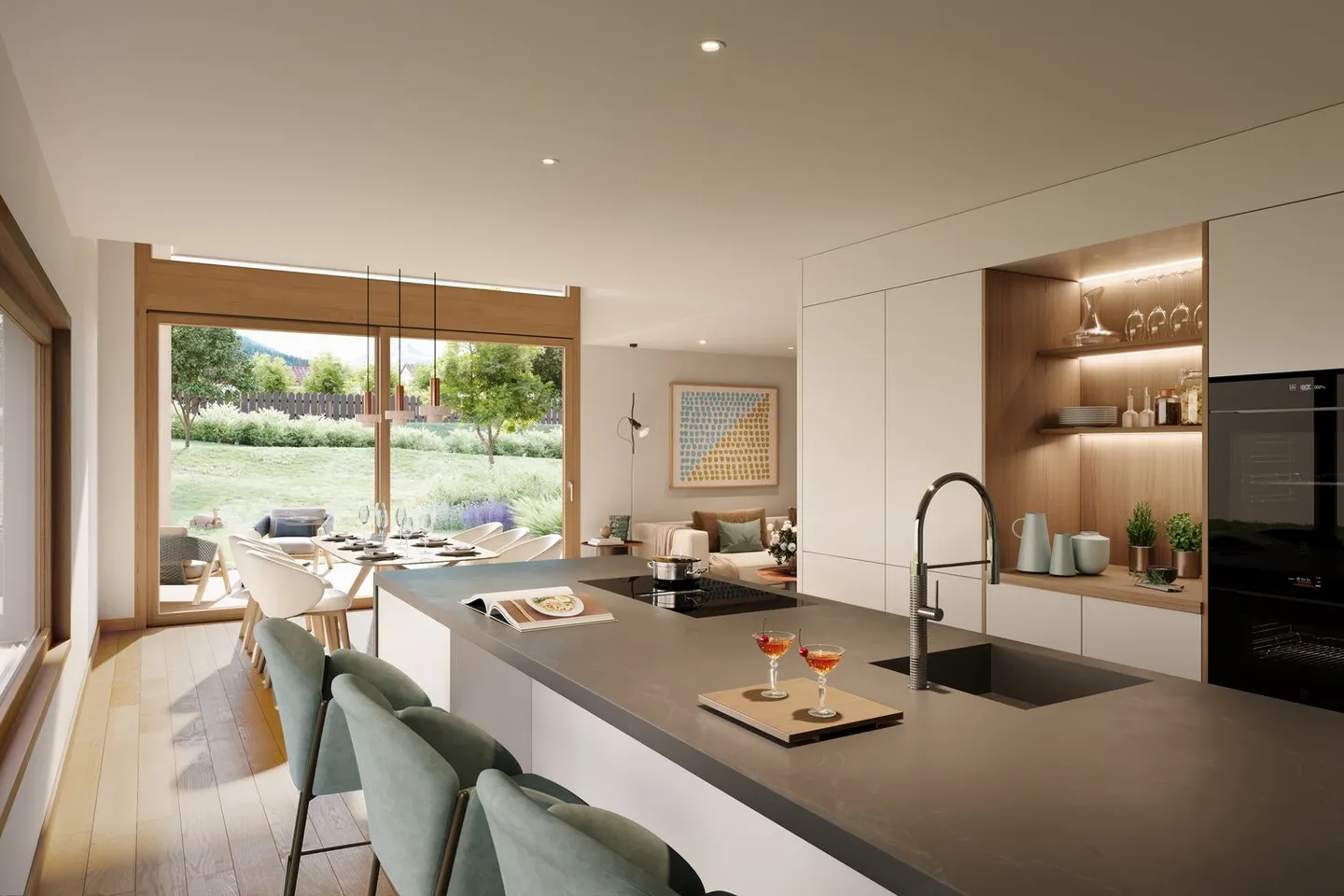 Modernes Reihenhaus mit Bergblick - Foto 3 von 4