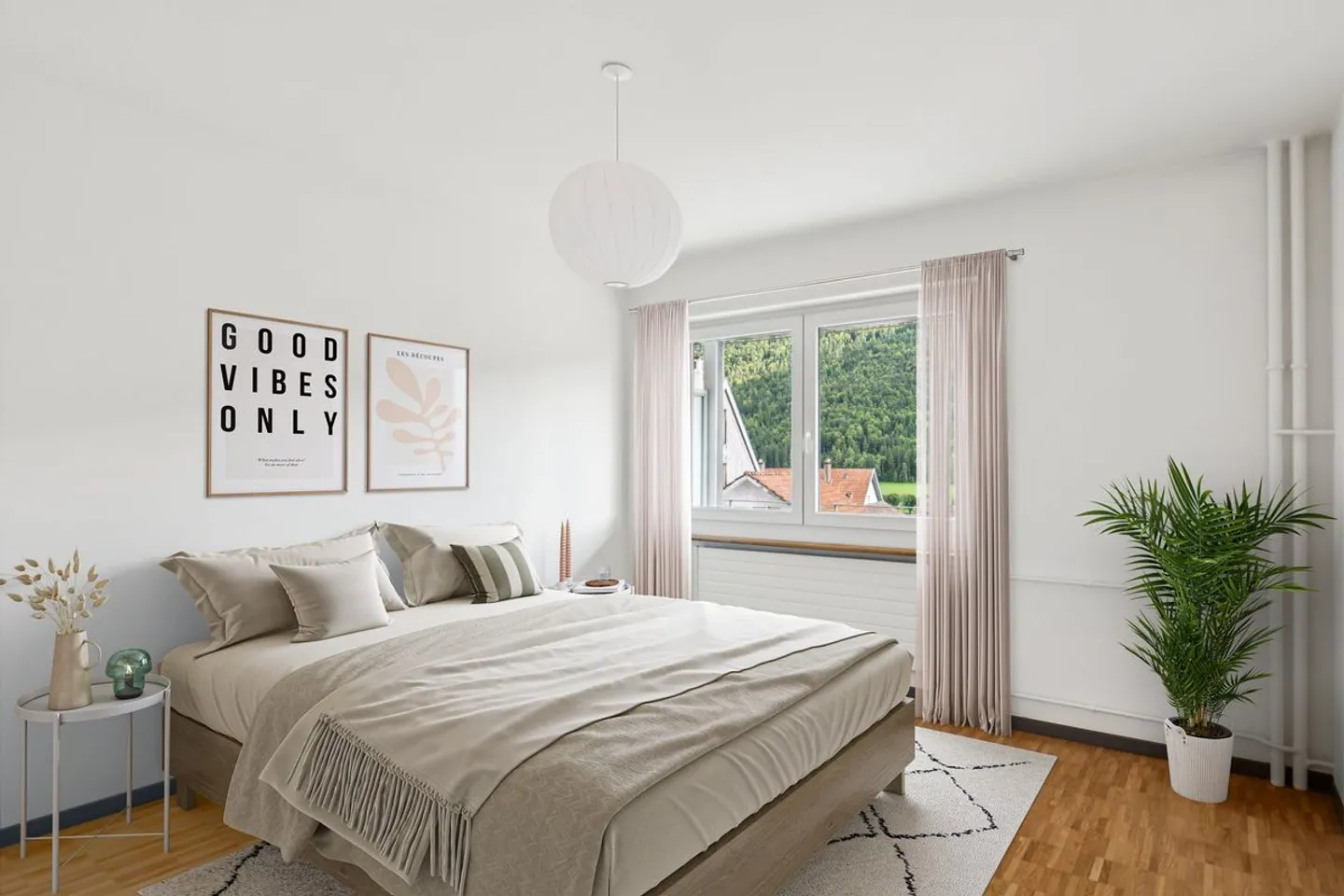 Appartement spacieux de 4 pièces avec grand balcon à louer - Photo 2 sur 5