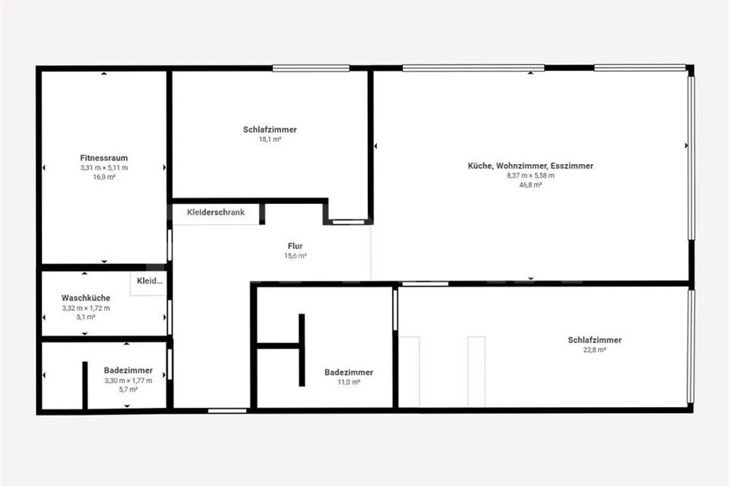 Luxuriöse Wohnung mit Terrasse und Seesicht - Foto 11 von 11