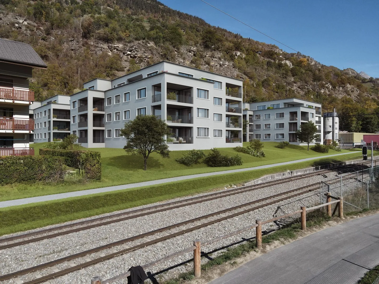 3.5 Attic Apartment WÜB Ze Warme Brunnu, Bitsch - B301/ C301 - Photo 3 of 4