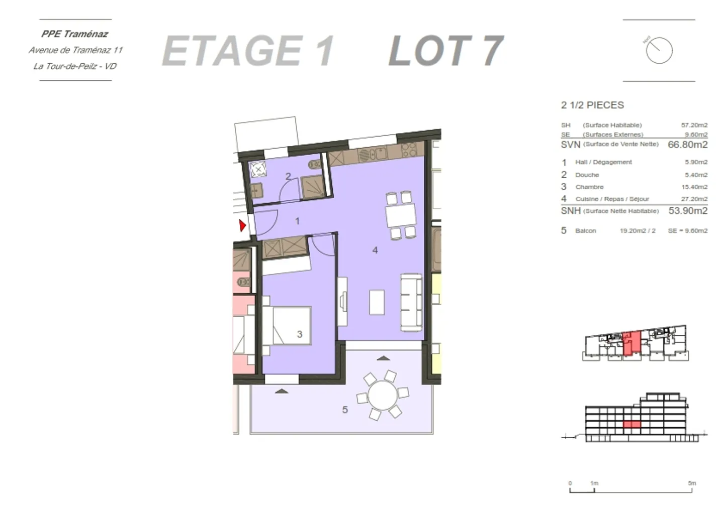Charmante Wohnung mit Terrasse - Foto 13 von 16