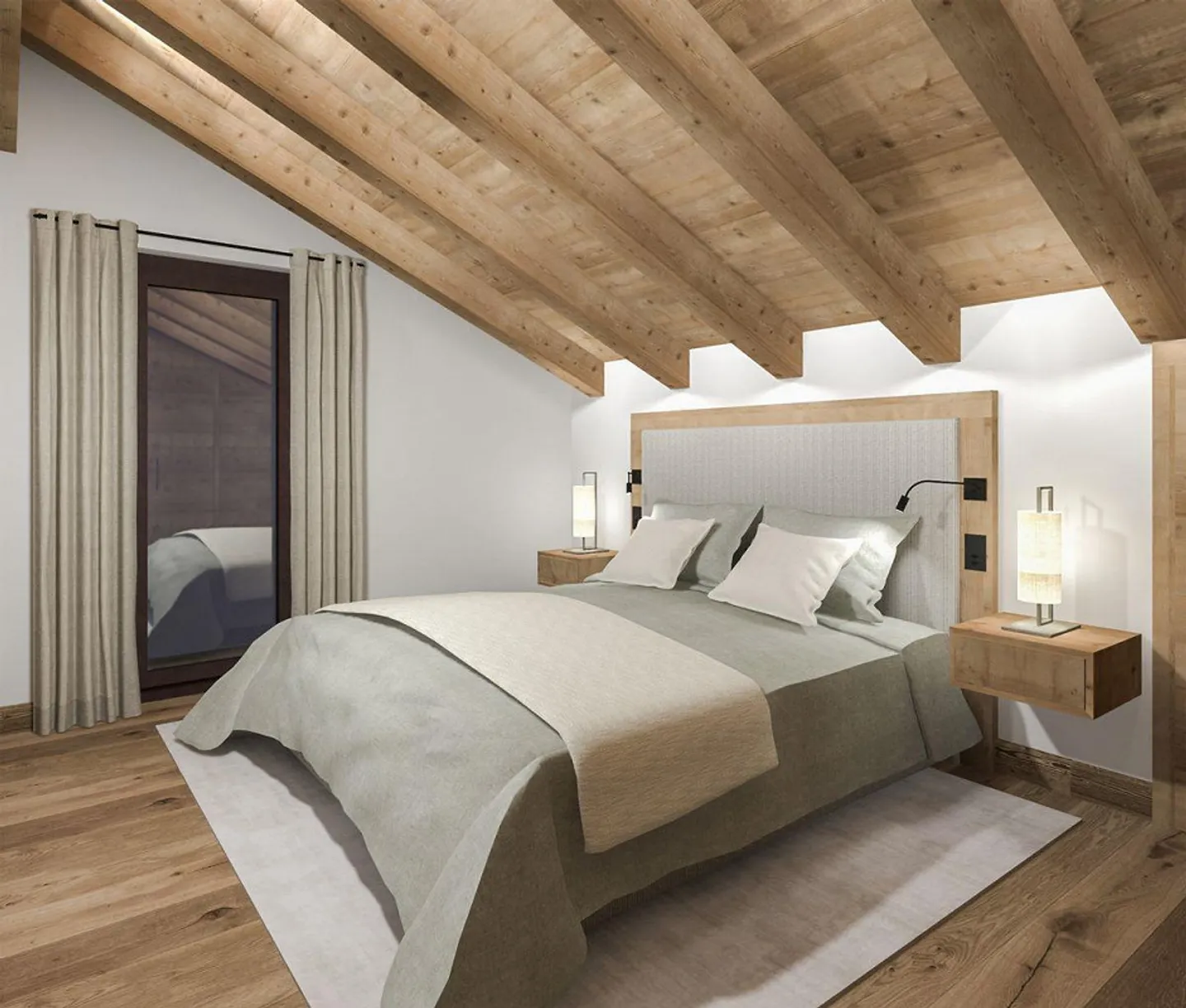 Appartement en duplex de 5,5 pièces au dernier étage de la Maison Madrisa Alpenb... - Photo 12 sur 13