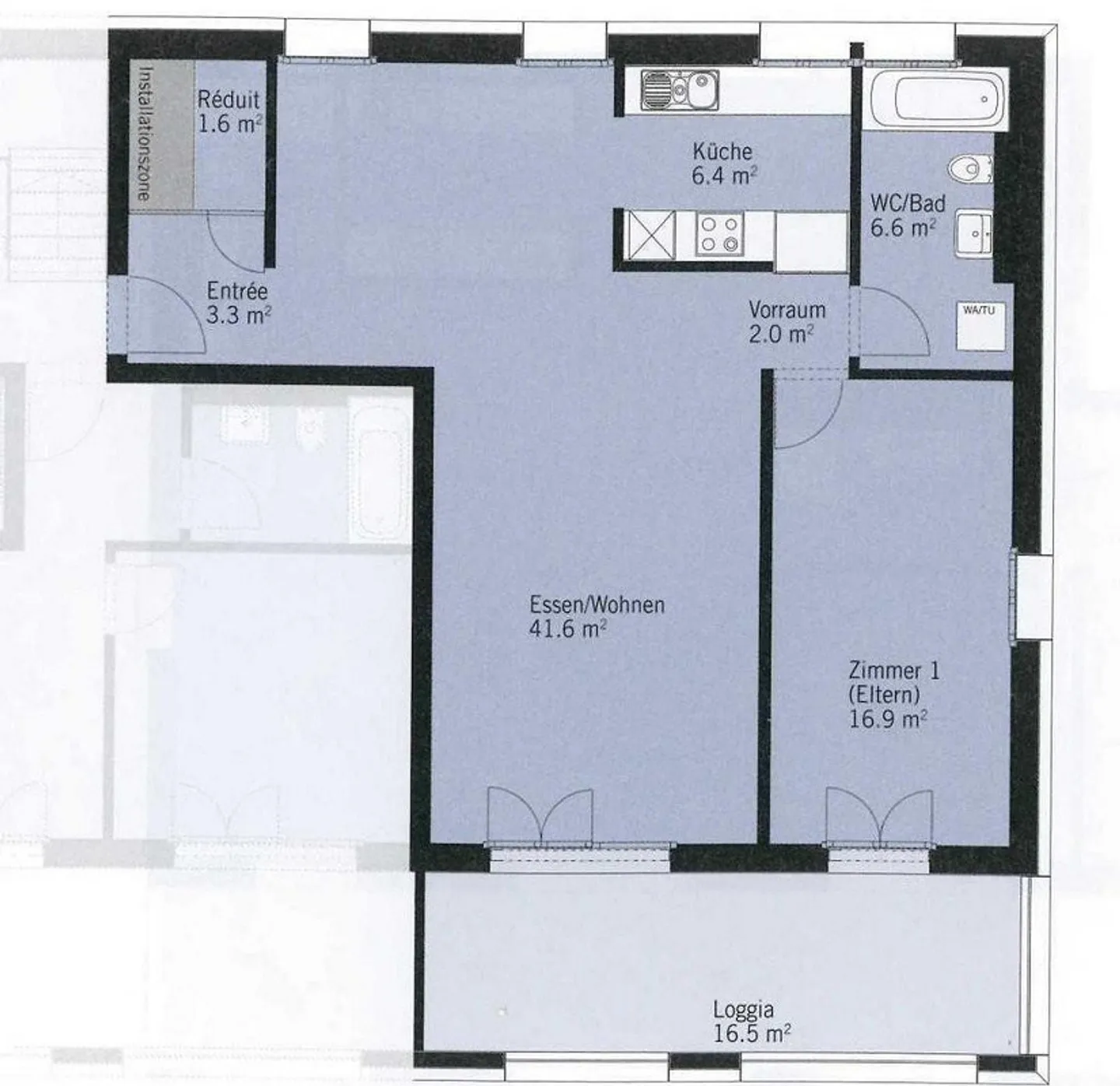 Gemütliche Wohnung mit Loggia - Foto 8 von 9