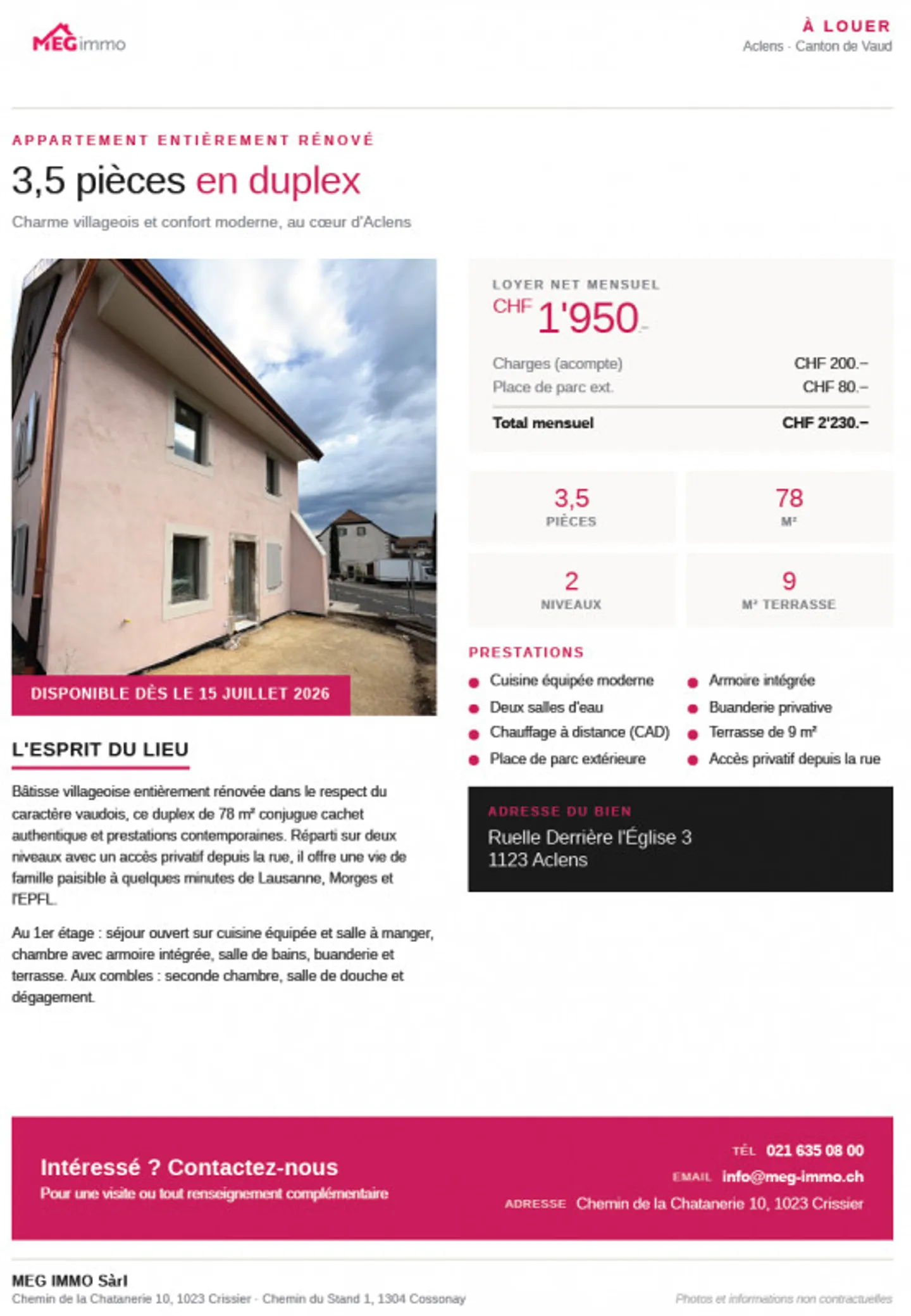 Duplex Charmant à Aclens - Photo 6 sur 6
