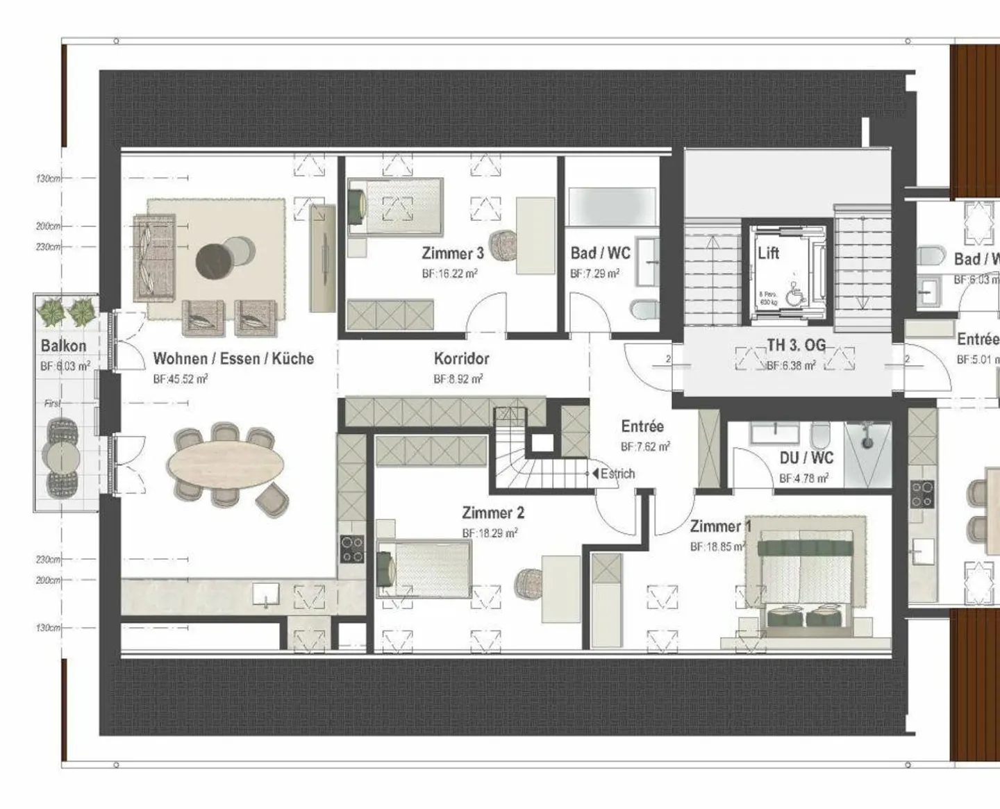 Exklusive Dachwohnung in Küsnacht - Foto 7 von 11