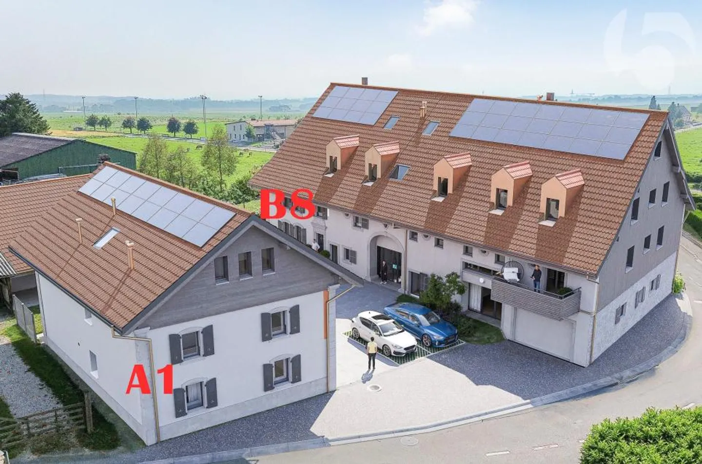 Sales Promotion in Villars-le-Terroir_A1 - DUPLEX 4.5 Rooms + Office of 143 m2 with Garden and Beautiful Covered Terrace - Lot A1 - Photo 5 of 8