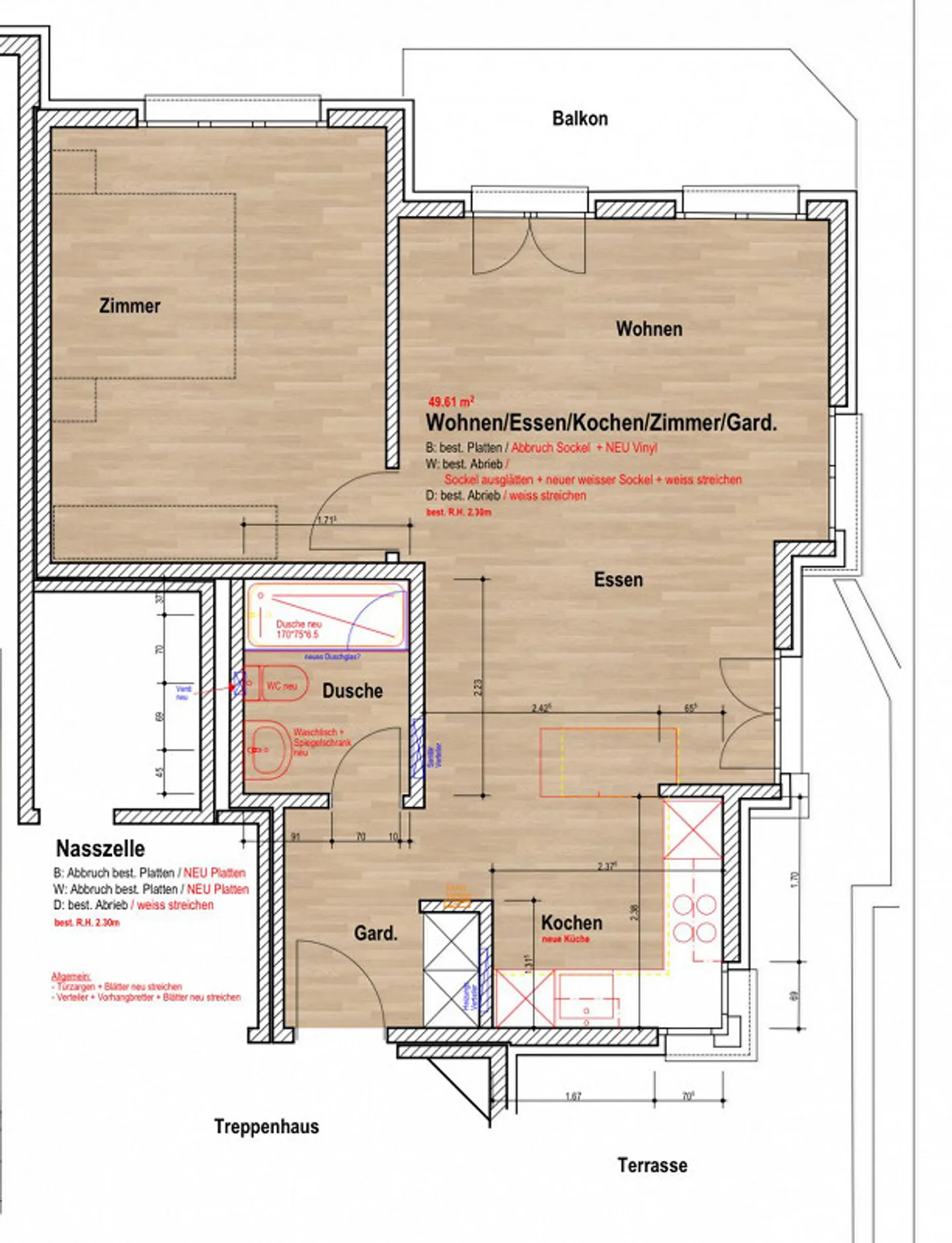 Freshly renovated 2.5 room apartment with lake view! - Photo 9 of 9