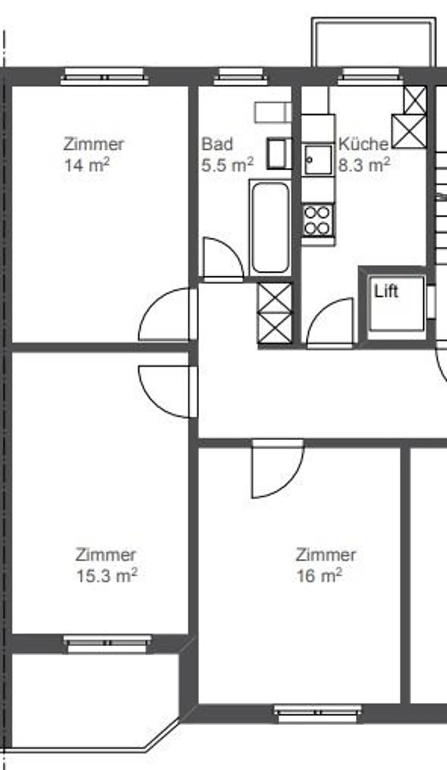 Appartamento mansardato di 2 stanze Ulmenstrasse 8 - Foto 7 di 7