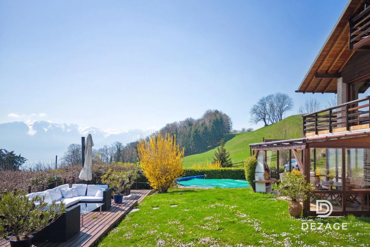 9 Minutes de Vevey : Propriété rare avec vue panoramique, jardin clos et piscine - Photo 1 sur 13