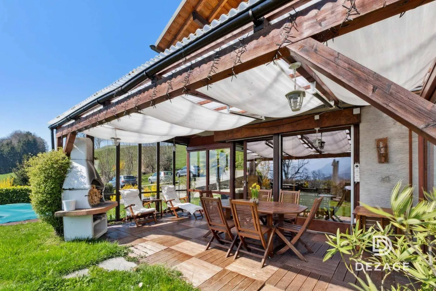 9 Minutes de Vevey : Propriété rare avec vue panoramique, jardin clos et piscine - Photo 4 sur 13