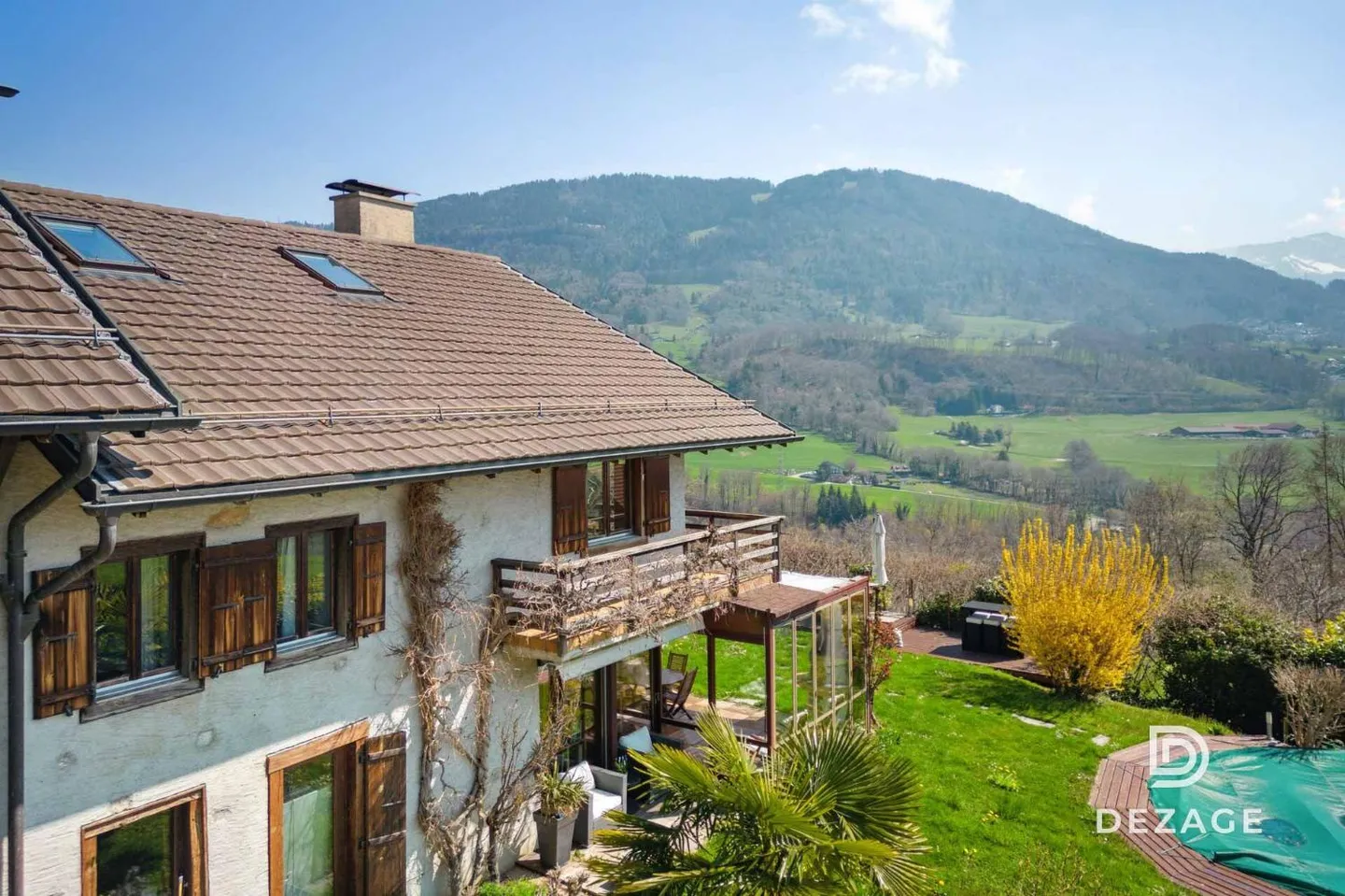 9 Minutes de Vevey : Propriété rare avec vue panoramique, jardin clos et piscine - Photo 6 sur 13