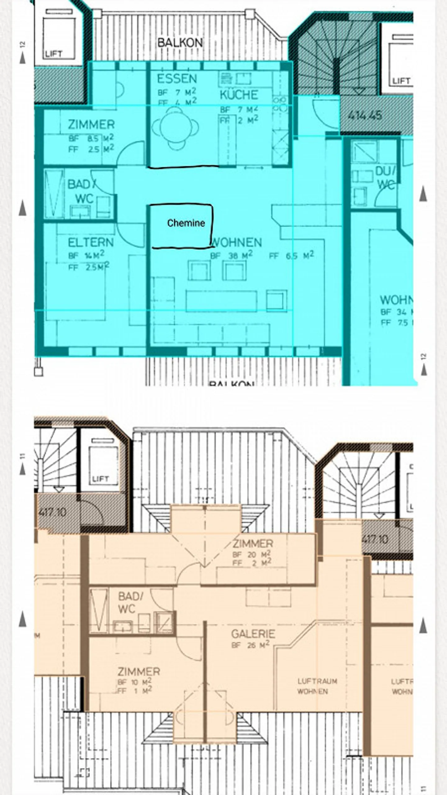 Spacious 5.5-room maisonette apartment with lake view - directly at the train station - Photo 11 of 11