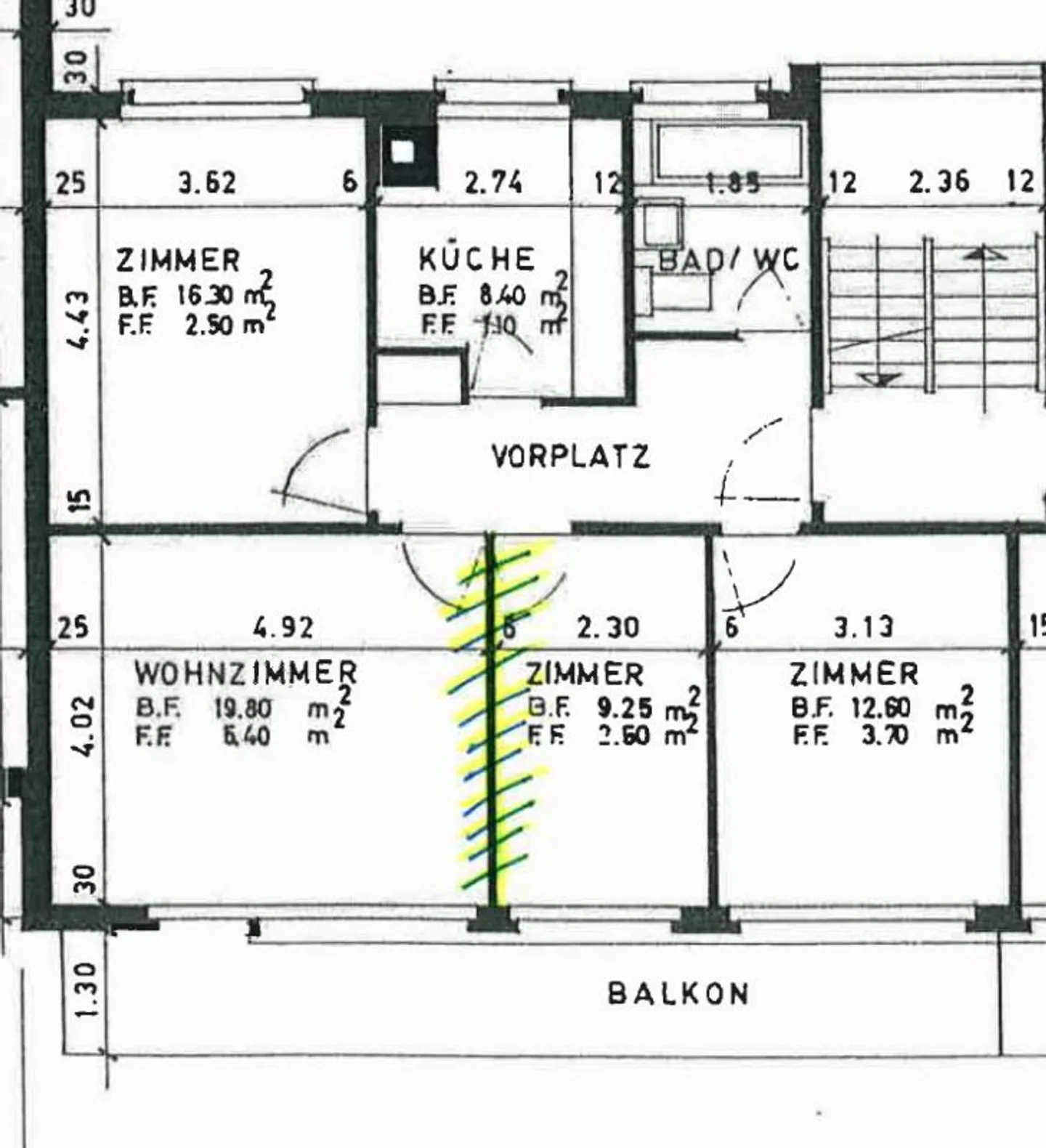 Spacious 3-room apartment in the green - Photo 6 of 6