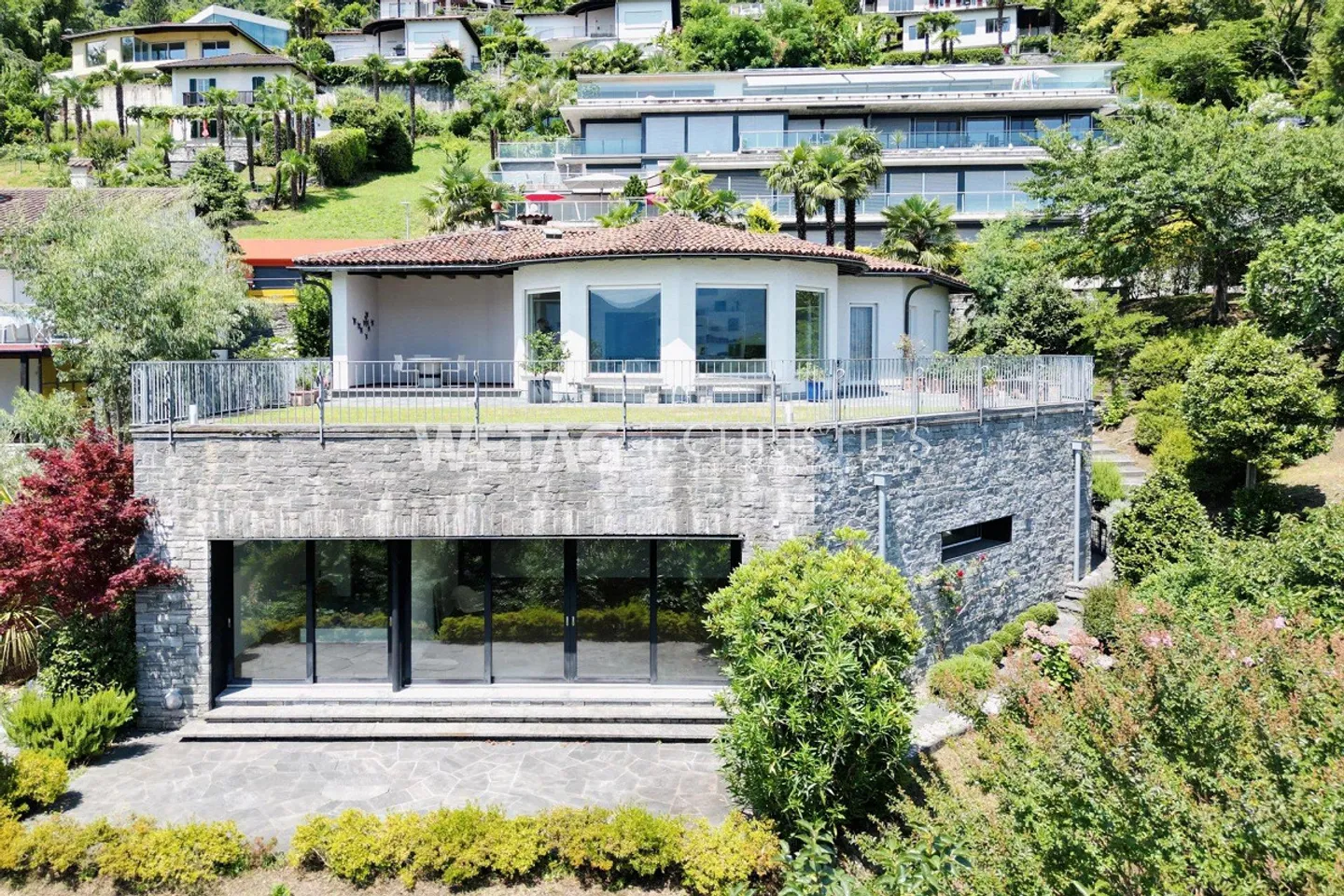 Charmante villa de style méditerranéen avec jardin et vue sur le lac à Minusio - Photo 13 sur 13
