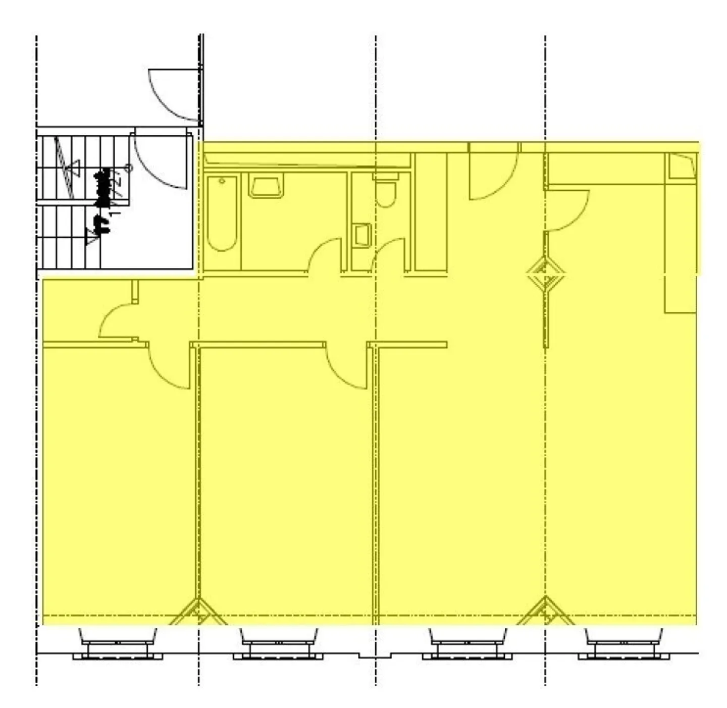 4 Chambres avec 105 m2 en face de la gare Cornavin - Photo 2 sur 2