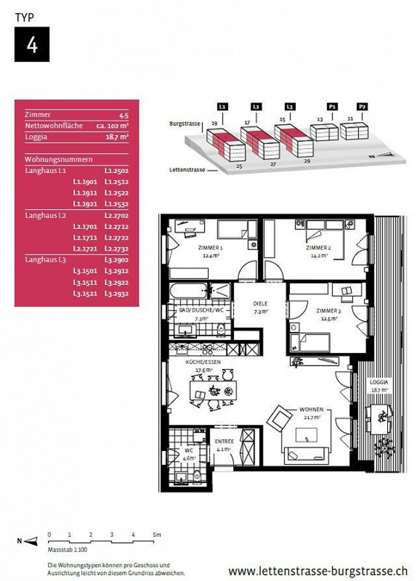 Charmante 4.5 Zimmer Wohnung - Foto 9 von 9