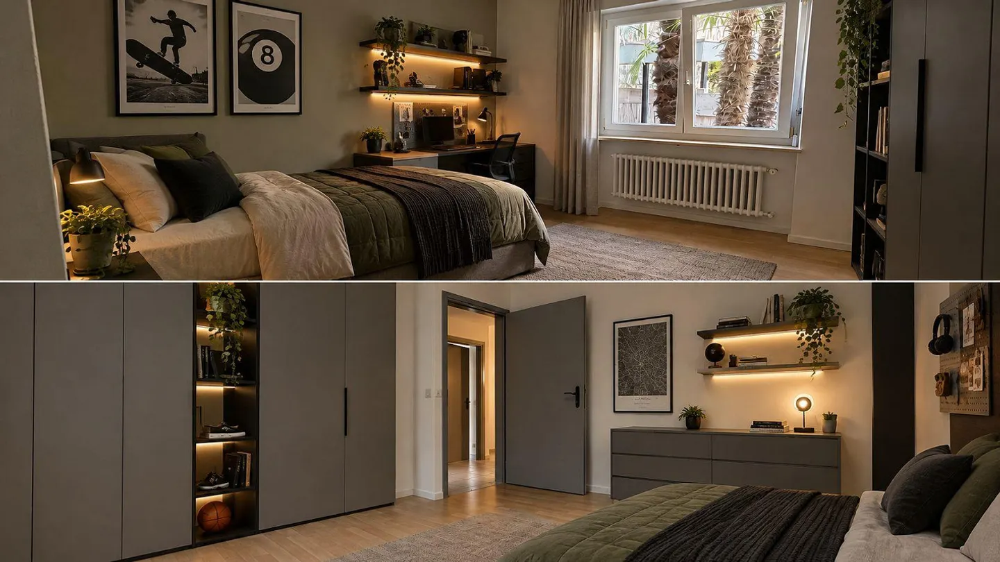 MINUSIO – APPARTEMENT SPACIEUX AVEC JARDIN PRIVÉ, GRAND BALCON ET VUE PARTIELLE SUR LE LAC - Photo 3 sur 23