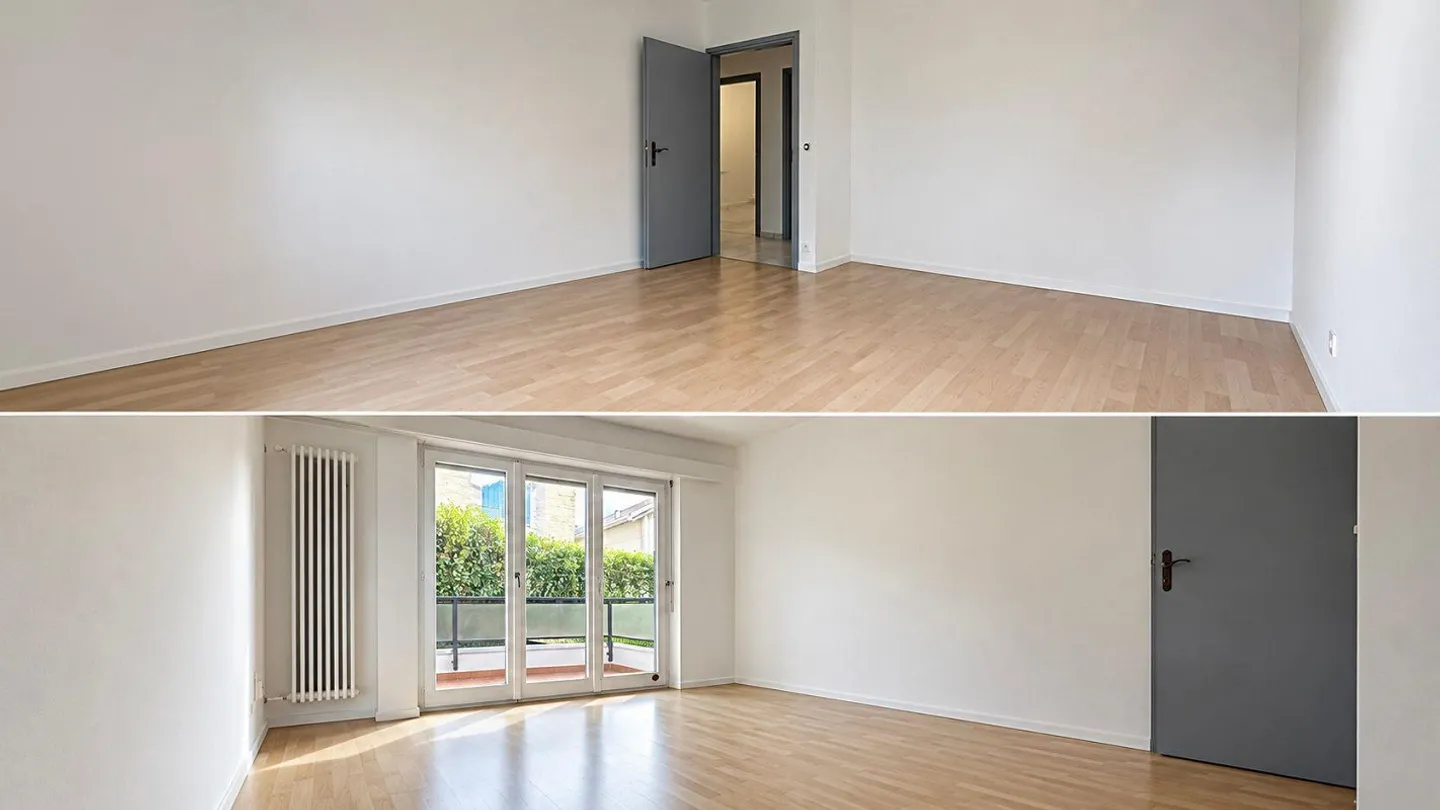 MINUSIO – APPARTEMENT SPACIEUX AVEC JARDIN PRIVÉ, GRAND BALCON ET VUE PARTIELLE SUR LE LAC - Photo 7 sur 23