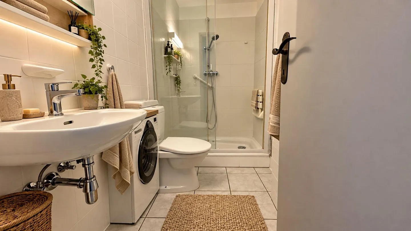 MINUSIO – APPARTEMENT SPACIEUX AVEC JARDIN PRIVÉ, GRAND BALCON ET VUE PARTIELLE SUR LE LAC - Photo 21 sur 23