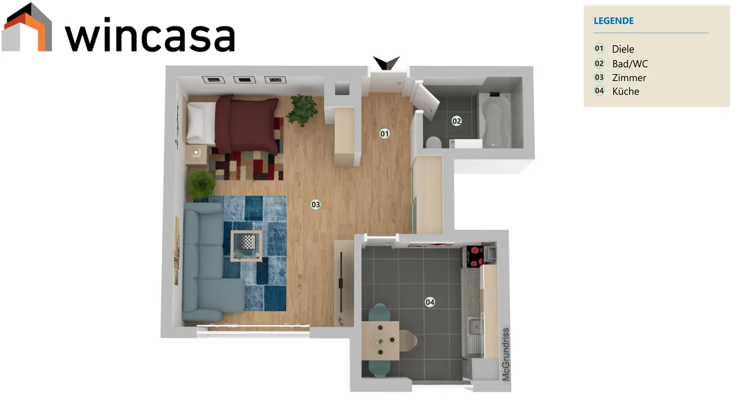 Charmante 1-Zimmer-Wohnung in La Chaux-de-Fonds - Kostenlose Kaution! - Foto 7 von 7