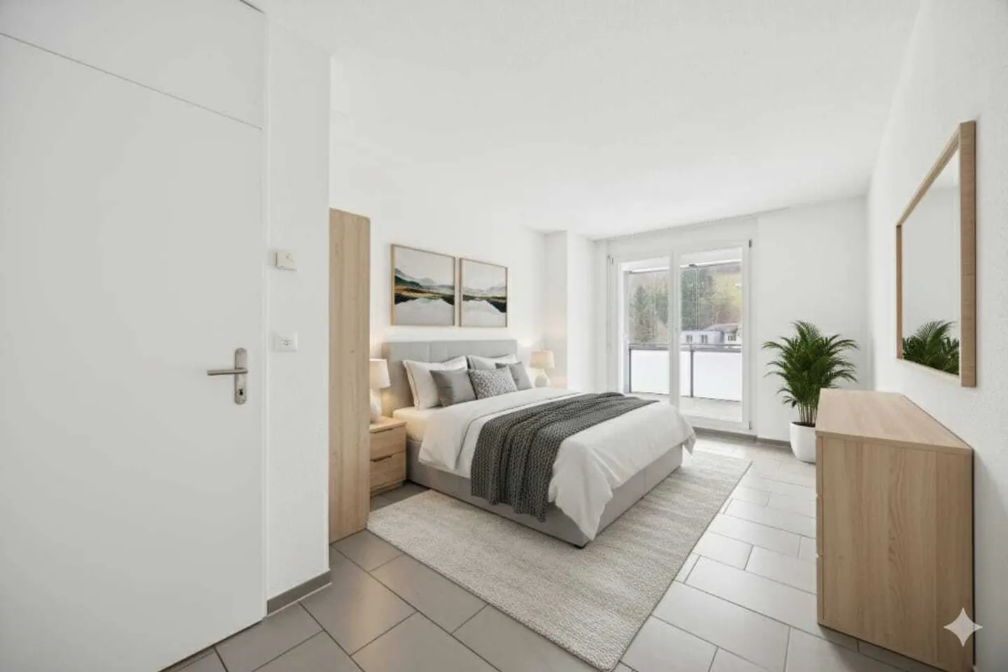 Luminoso appartamento di 2,5 stanze con grande terrazza! - Foto 2 di 13