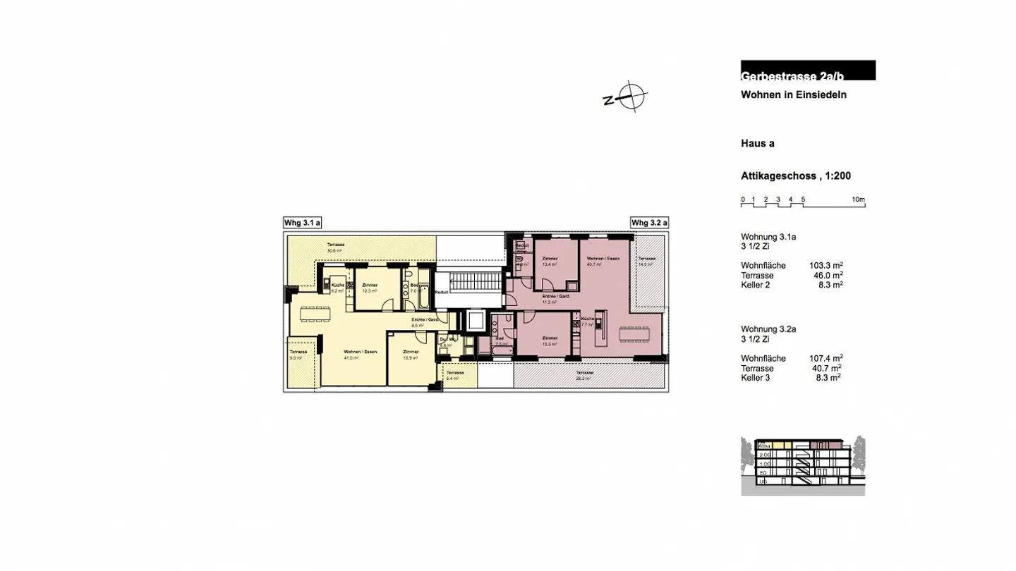 Appartement en attique 3,5 pièces dans un emplacement de choix - Photo 7 sur 7