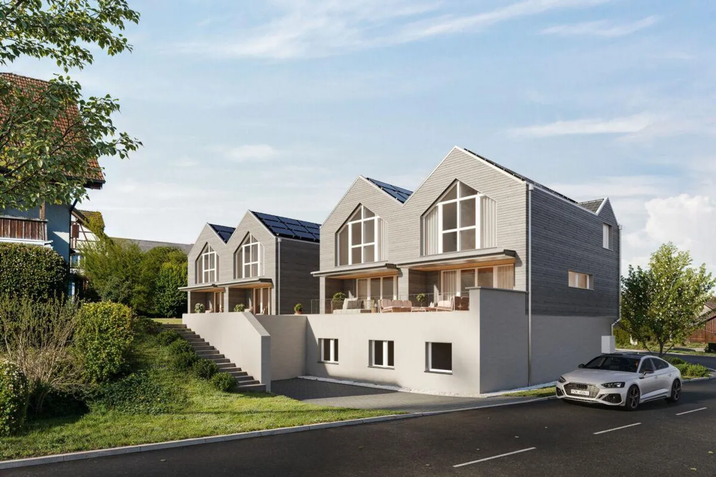 Nuova costruzione Sunnegg - 6 case unifamiliari bifamiliari da 4,5 a 5,5 stanze - Foto 3 di 6