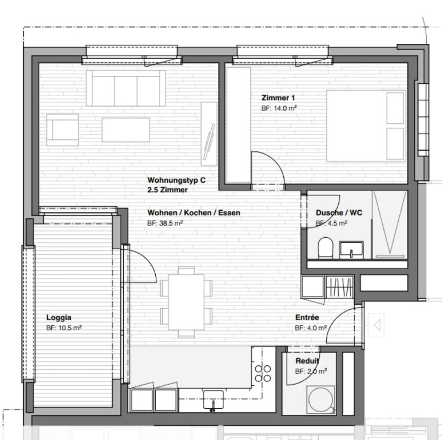 Modern 2.5-room apartment in a central residential area seeks new tenant - Photo 14 of 16