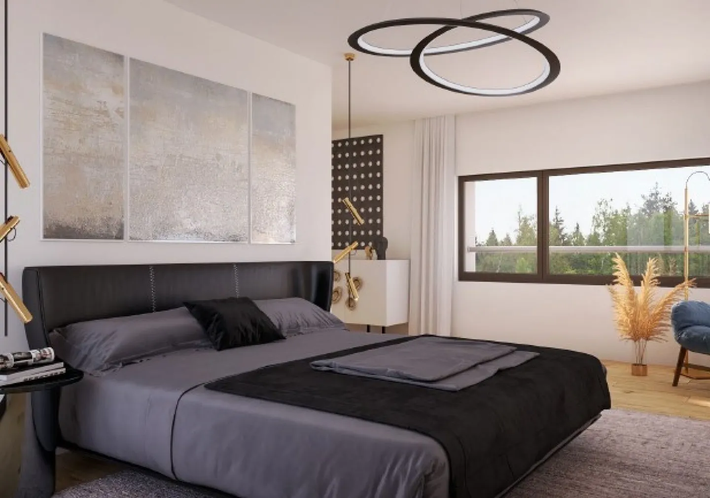 Moderne 4,5-Zimmer-Wohnung mit Balkon und atemberaubender Aussicht in Lyss - Foto 2 von 5