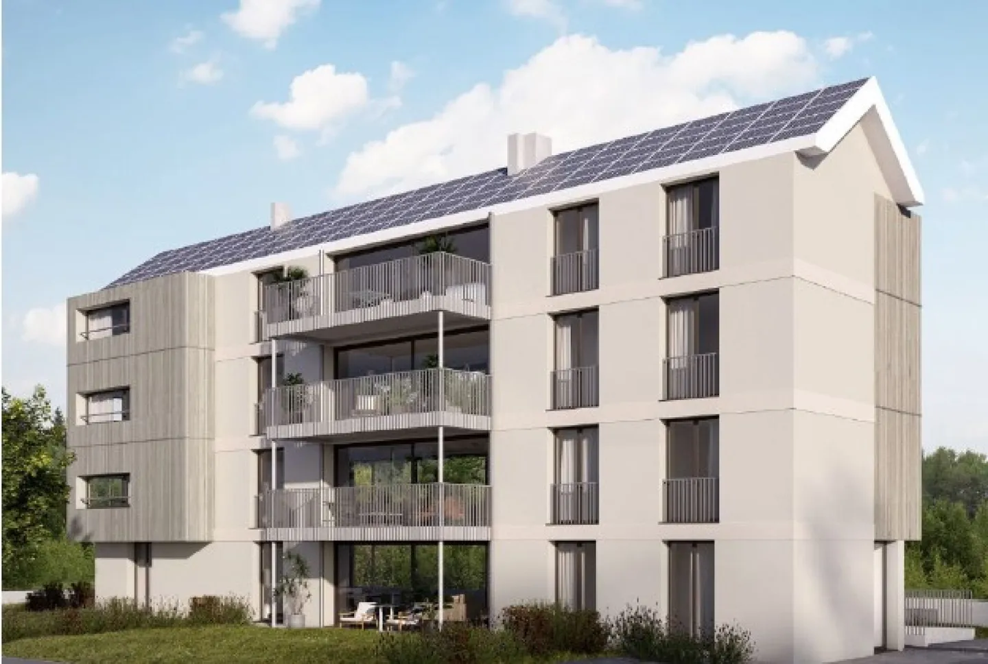 Moderne 4,5-Zimmer-Wohnung mit Balkon und atemberaubender Aussicht in Lyss - Foto 5 von 5