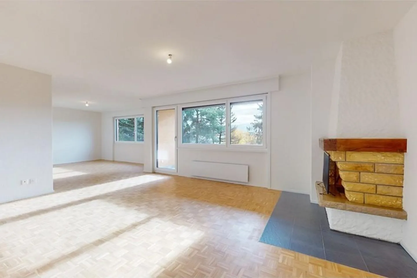 Bright 4.5-room fully renovated apartment with fireplace and balcony - Photo 3 of 8