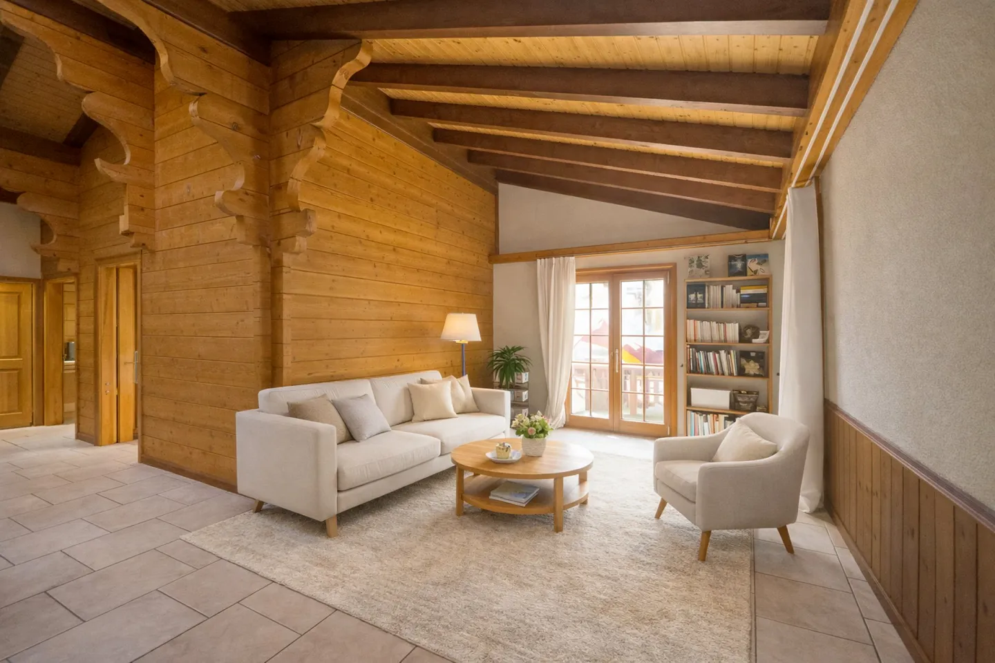 Chalet mit 2 Wohnungen mit 3,5 Zimmern, vermietet. - Foto 2 von 14